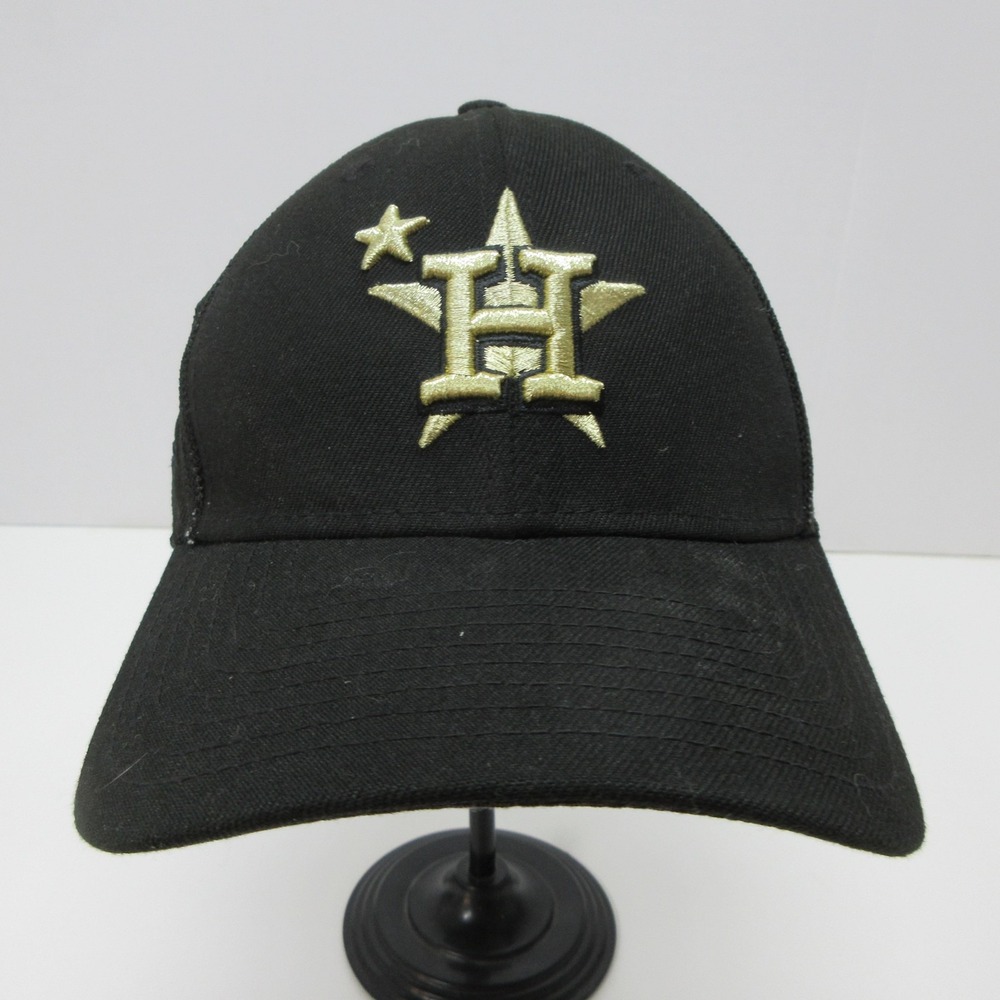 Houston Astros Hat Cap Fitted Mens Medium Black MLB Baseball ASG 2012 New Era